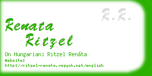renata ritzel business card