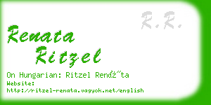 renata ritzel business card